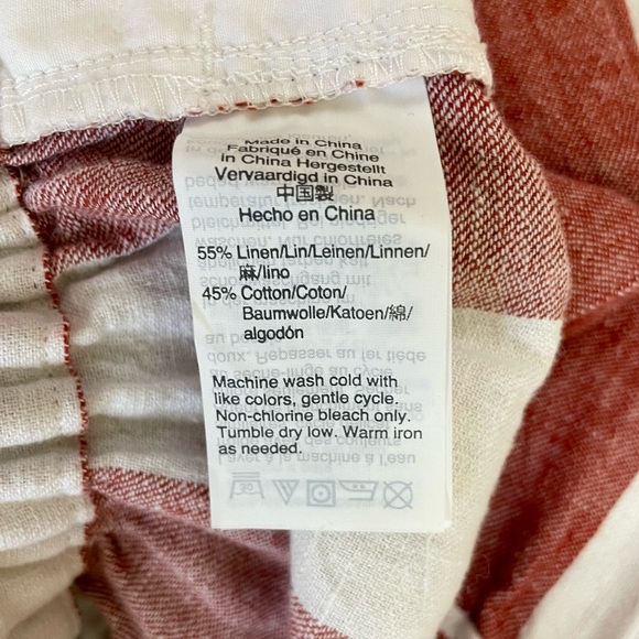 Madewell Huston Pull-On Crop Pants in Bold Stripe, EUC - Picture 7 of 12